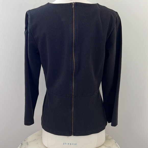 J Crew long sleeve peplum top. Size medium - Picture 2 of 10